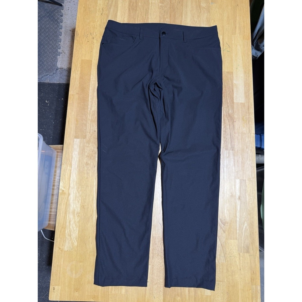 Lululemon Commission Pant Classic 38 Tall Black Warpstreme Stretch 5 Pocket